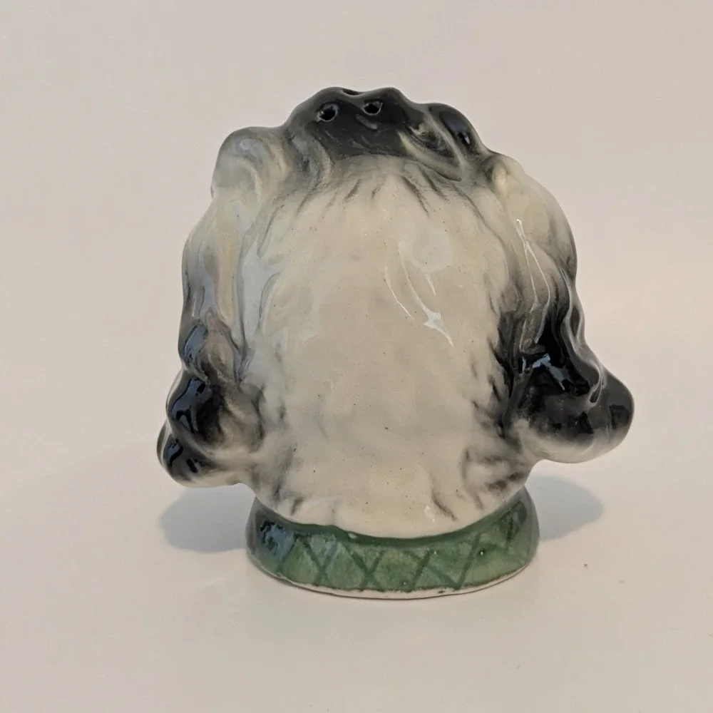 Vintage Poodle Head Dog Salt And Pepper Shakers Anthropomorphic Made In Japan